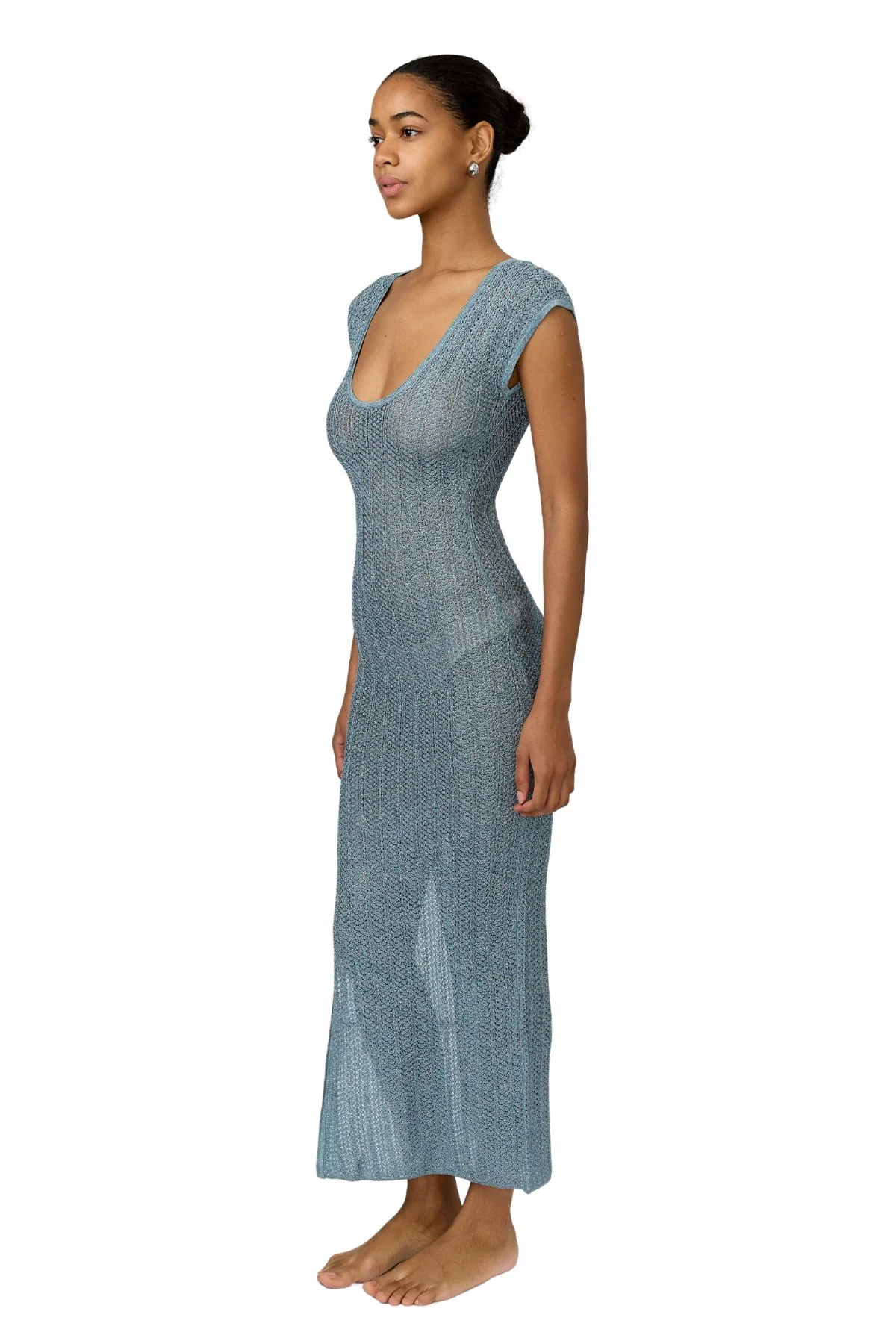 Nell Dress - Steel Blue - Image 3