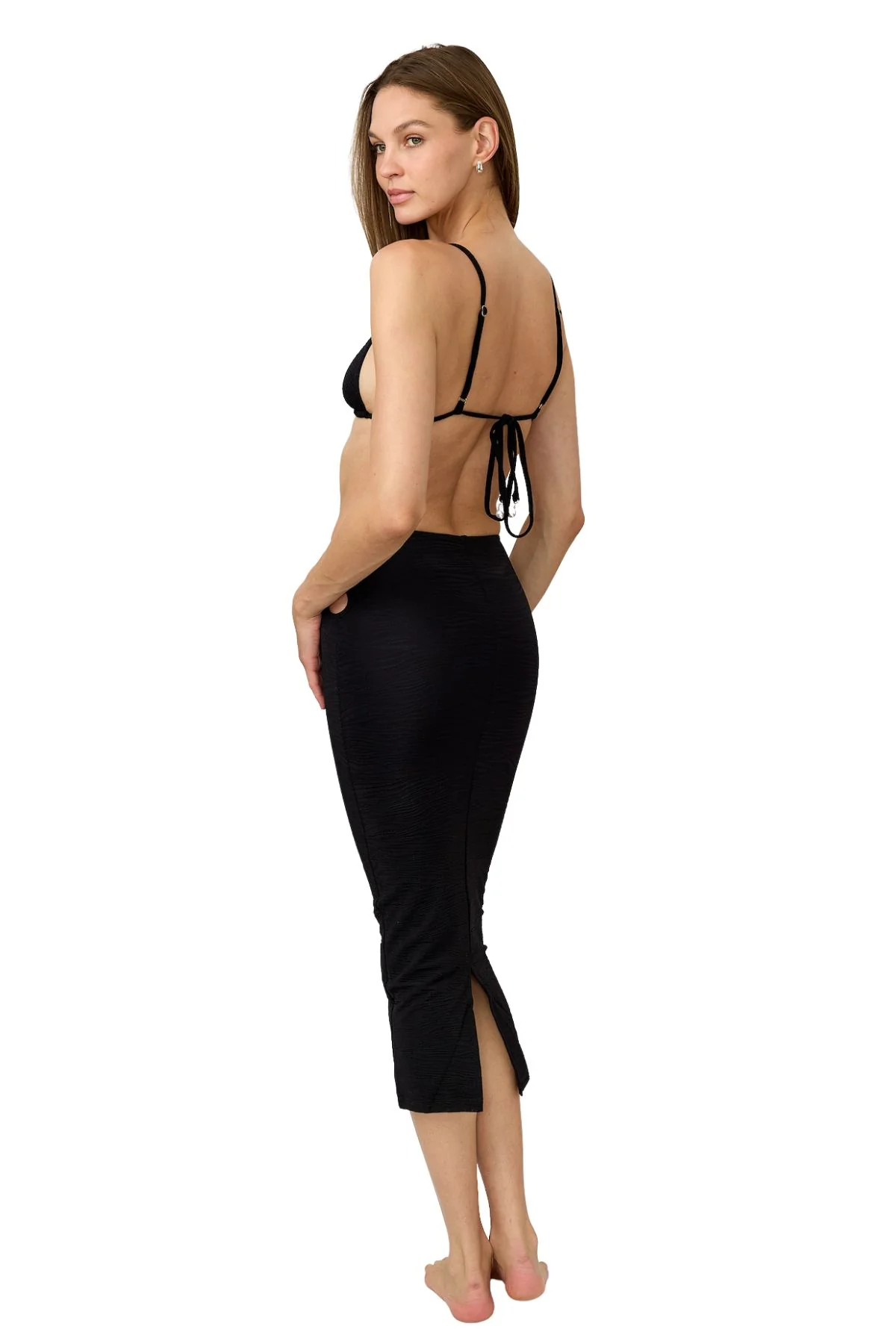 Rose Skirt - Black Jacquard - Image 3